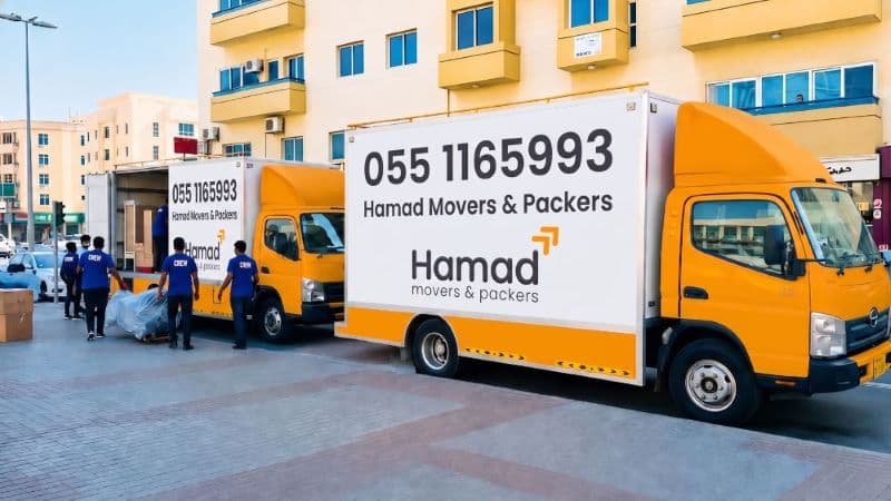 hamad movers and packers truck image